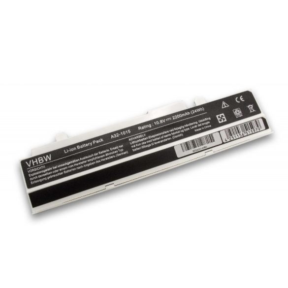 ASUS EEE-PC 1015  fehér 2200mAh utángyártott akkumulátor