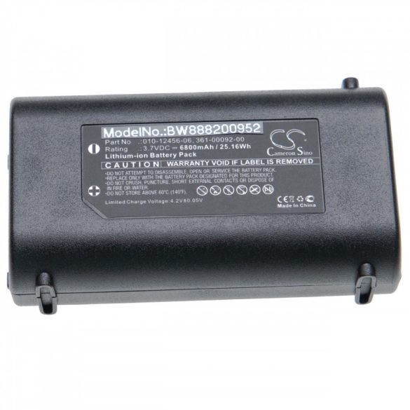 Garmin GPSMAP 276Cx, 010-12456-06 6800mAh utángyártott akkumulátor