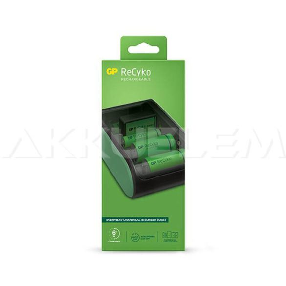 GP Recyko B631 univerzális akkutöltő powerbank AA/AAA/C/D/9V