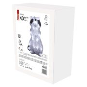   Karácsonyi mosómedve RACCOON 40 LED 26x39cm IP44 időzítővel 230V kül- és beltéri