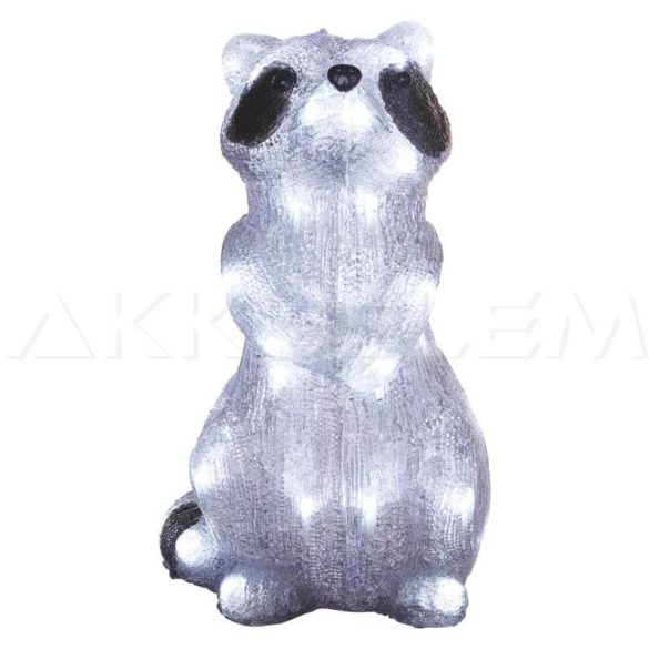 Karácsonyi mosómedve RACCOON 40 LED 26x39cm IP44 időzítővel 230V kül- és beltéri