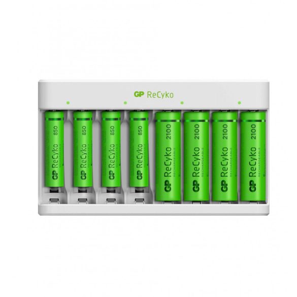 GP Batteries E811 akkutöltő + 4db 2000mAh AA + 850mAh AAA akku