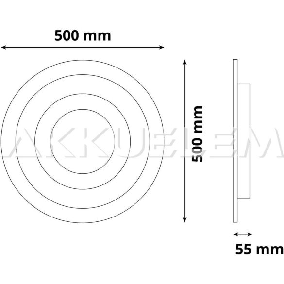 Avide Design REESE mennyezeti lámpa 132W RF távirányítóval