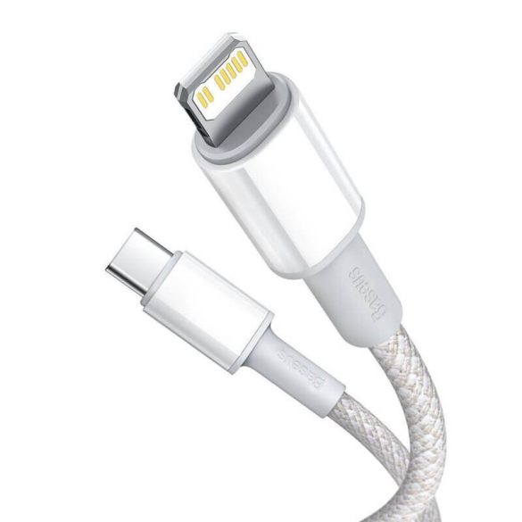 Baseus USB-C/iPhone Lightning kábel 2m fehér 20W