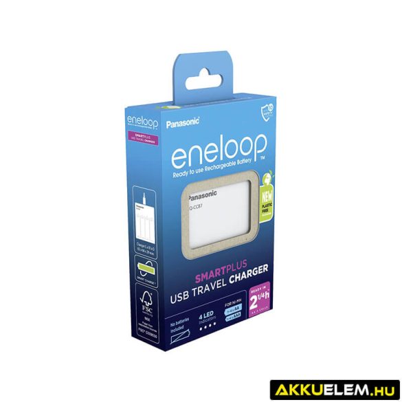 Eneloop BQ-CC87 USB NiMH Töltő+Powerbank (akku nélkül)