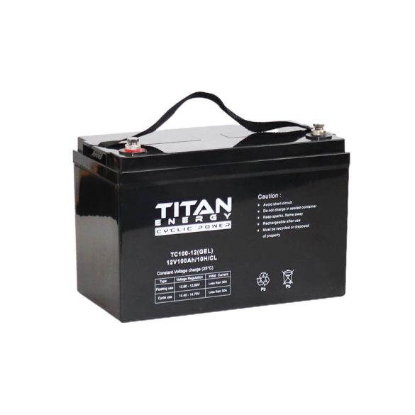 Titan Energy Cyclic Power gél akkumulátor 12V 100Ah TC100-12(GEL)