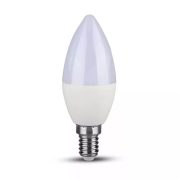 V-TAC E14  gyertya opál LED-izzó 4,5W 3000K 470lm 200°