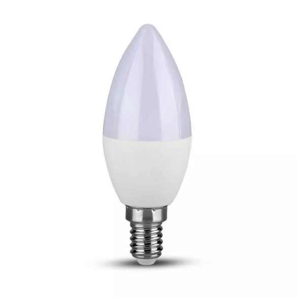 V-TAC E14  gyertya opál LED-izzó 4,5W 3000K 470lm 200°