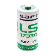 Saft Lítium elem LS17330 3.6V LiSOCl2 2.1Ah 2/3AA