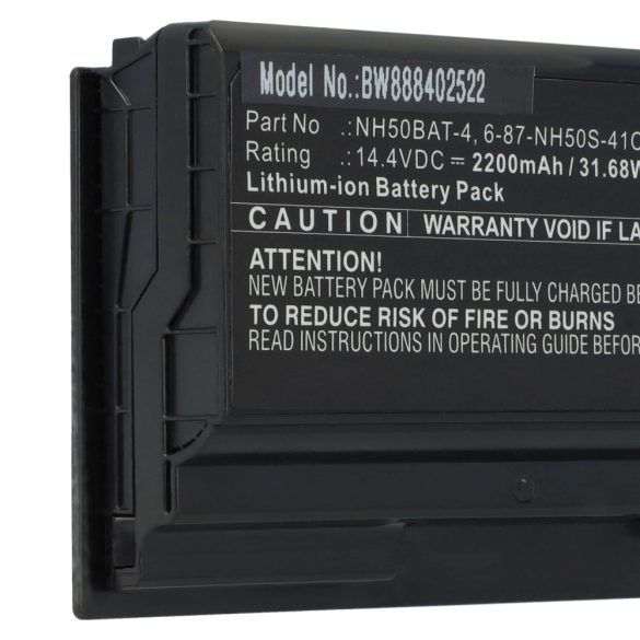 Aorus 6-87-NH50S-41C00, NH50BAT-4 - 2200mAh 14.4V Li-ion notebook akku