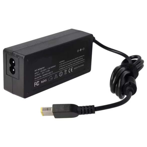 Lenovo 20V 3,25A 65W square CP notebook adapter utángyártott