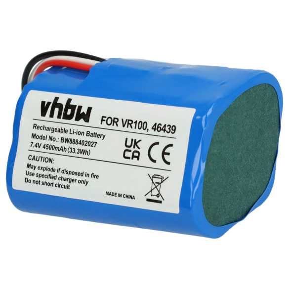 Vorwerk PN46439, SCM61932, 46439- 4500mAh, 7.4V, Li-ion porszívó akku