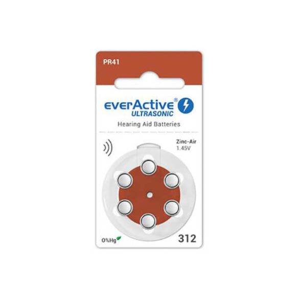 Everactive ZA312 PR312 PR41 hallókészülék elem