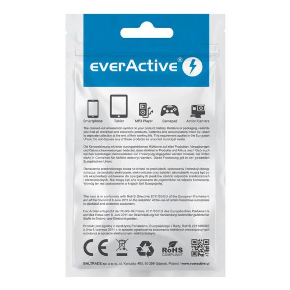 everActive USB-C - Type-C kábel PD 60w 2m Szürke