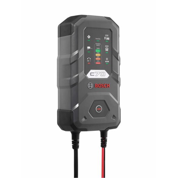 Bosch C70 autó akkumulátor tölto 12V 10A / 24V 5A