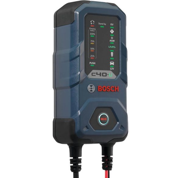 Bosch C40-Li autó akkumulátor tölto 6V 1A /12V 1A és 5A