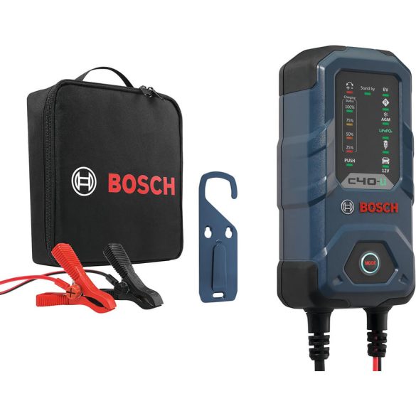 Bosch C40-Li autó akkumulátor tölto 6V 1A /12V 1A és 5A