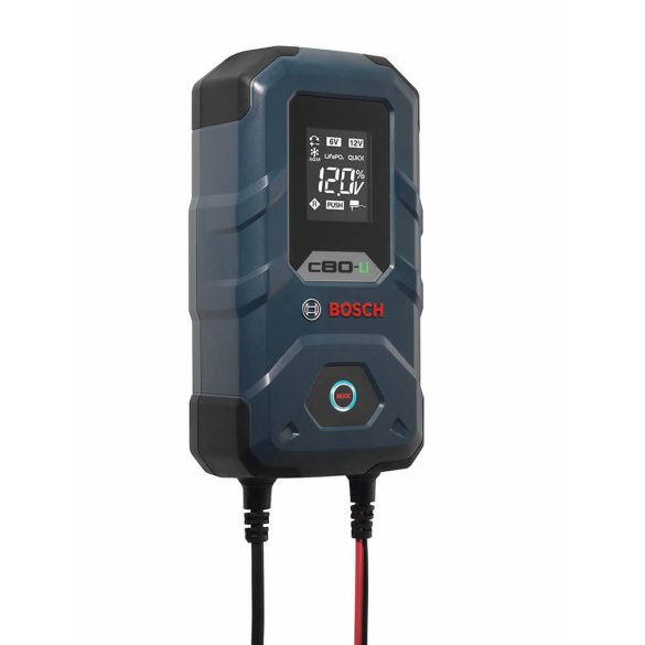 Bosch C80-Li autó akkumulátor tölto 6V 5A / 12V 15A