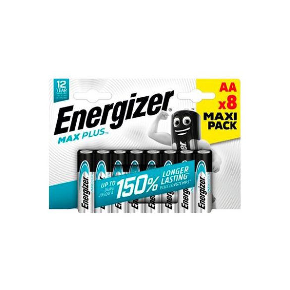 Energizer Max Plus LR6 AA elem alkáli 8db (ár/bliszter)