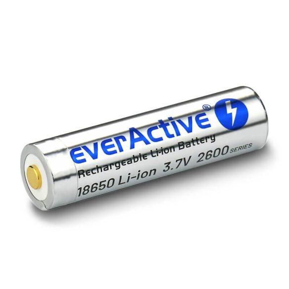 everActive 18650 2600mAh 3,6V Li-Ion akku beépített tölto - microUSB csatlakozó