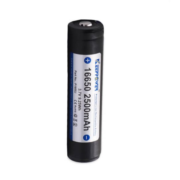 KeepPower 16650 3,7V 2500mAh 4A Li-Ion akkumulátor