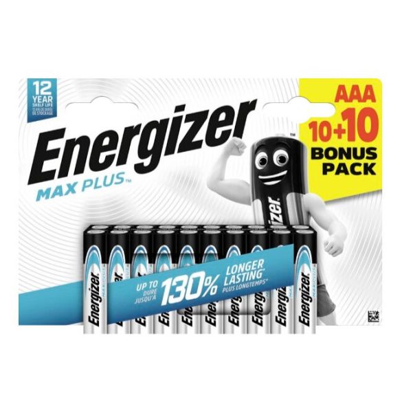 Energizer Max Plus LR03 AAA elem alkáli 20db/bl (ár/bl)