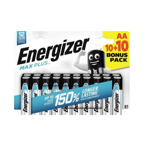 Energizer Max Plus LR6 AA elem alkáli 20db/bl (ár/bl)