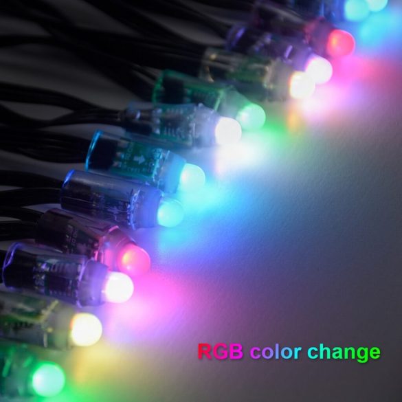 RGB karácsonyi fényfüzér 10m Bluetooth 58382B