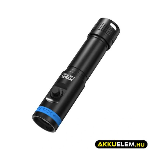 Xtar D20 Press MiniSuper 1200 lum Búvárlámpa szett  (3500mAh akku + töltő)