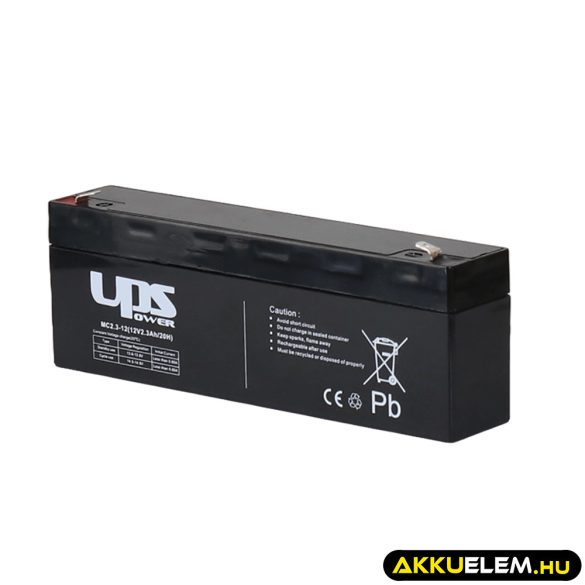 UPS Power 12V 2,3Ah zselés akkumulátor (MC2.3-12)