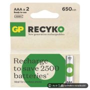 GP Recyko+ AAA 650mAh 1,2V Ni-MH akkumulátor