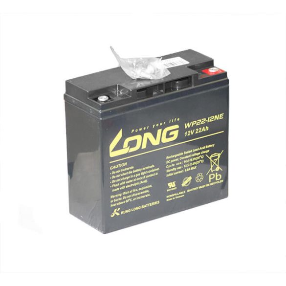 Long WP22-12NE 12V 22AH SLA zselés akkumulátor 181*76*167mm