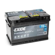 72Ah EXIDE Premium EA722 autó akkumulátor JOBB+