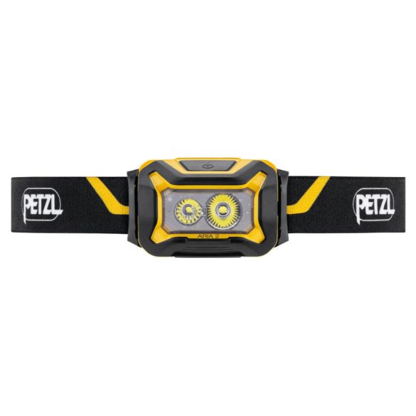 PETZL ARIA 2 SÁRGA/FEKETE fejlámpa 3*LR03 450lum