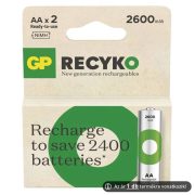   GP ReCyko+ 2700Series 1,2V 2600mAh AA elemméretű akkumulátor (ár/db)