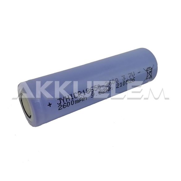 Ipari 18650-2600 3,7V 2600mAh 5,2A li-ion akkumulátor (lila)